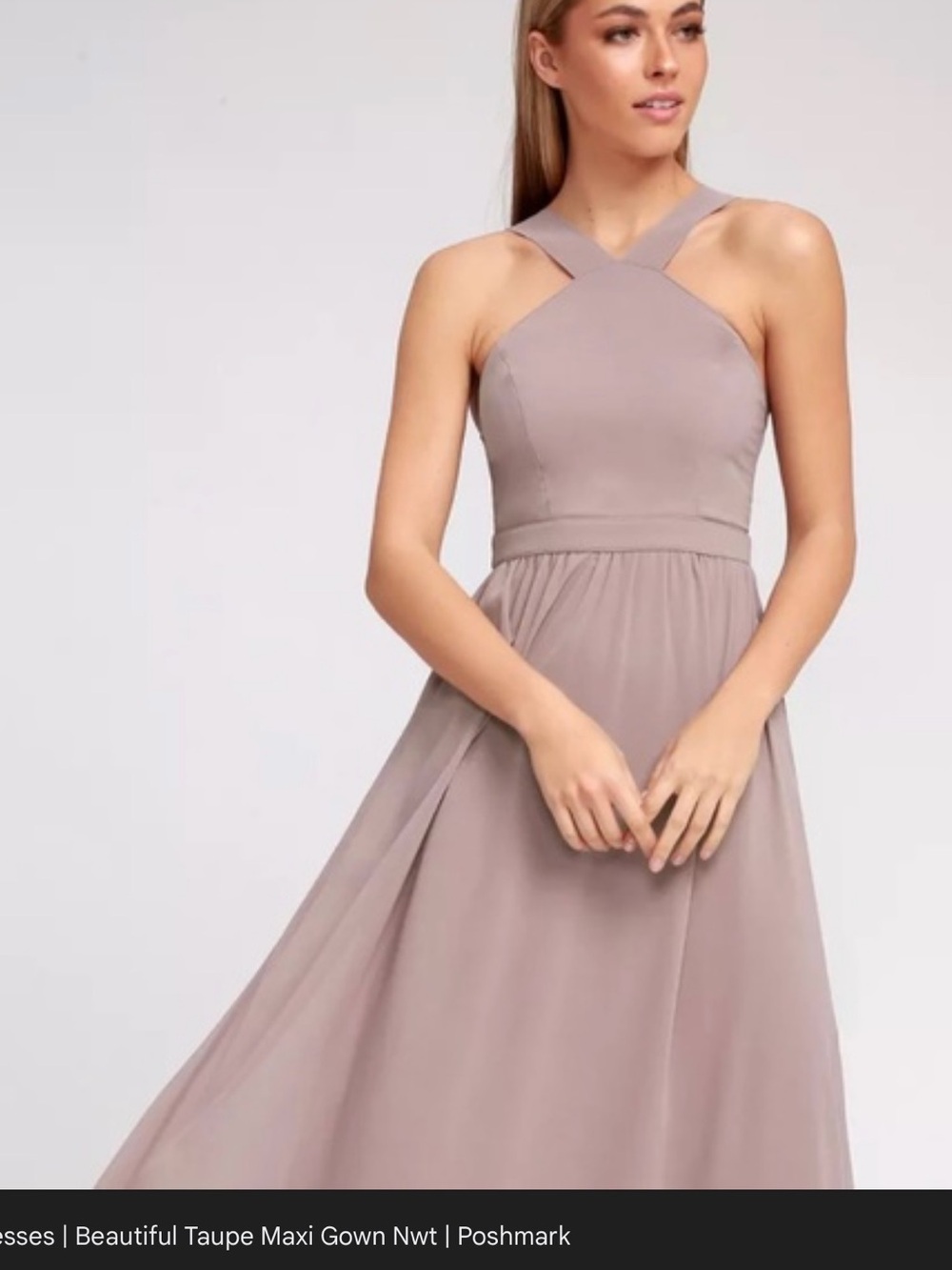 LULUS Sleeveless Mauve Maxi Dress NWOT Sz M